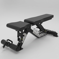 Banc de musculation réglable multi-positions (incliné, décliné, plat) pour haltères – Équipement de gym professionnel