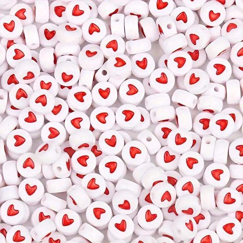Paquet de 100 morceaux de coeurs rouges