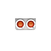 Feu arrière LED rond en acier inoxydable, fonction Stop, Frein, Clignotant, Marche arrière, 24V, pour Camion et Remorque, Étanche