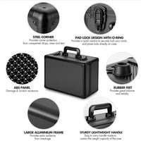 Boîte de rangement pour cartes de sport en aluminium durable, avec capacité de 120+ cartes BGS FGS, en plastique rigide