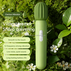 Vibromasseur Cactus en Silicone Souple pour Femme, 12 Fréquences, Personnalisable, Vente en Gros - Product Image 1