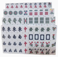 Tuiles de Mahjong Shenji sur mesure en mélamine style jade, à thème dessin animé, emballage en boîte PVC entièrement personnalisable pour jeux d'échecs