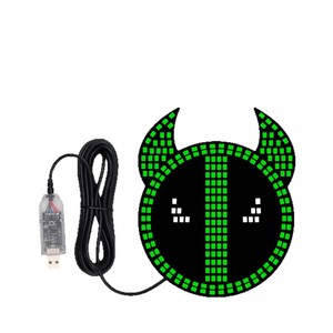 Luz LED para Auto QIDEWIN Ojo de Demonio, Luz de Advertencia Acrílica de 10H para Ventana Trasera, Mejora de Diseño - Product Image 5