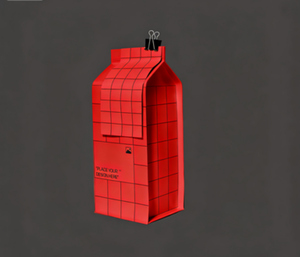 Bolsa de papel cuadrada con base plana para ventana, bolsa de papel kraft con impresión personalizada para granos de café - Product Image 3