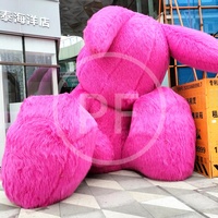 Lapin mignon personnalisé en usine publicité gonflable lapin lapin poupée avec souffleur gonflable lapin en peluche jouet pour la décoration