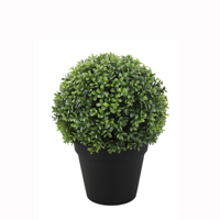Arbre artificiel en buis triple, forme boule, pour décoration intérieure et extérieure, bureau, mariage, maison, plantes artificielles