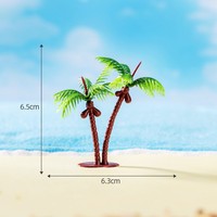 Modèle de palmier de coco miniature pour la décoration de la forêt tropicale, palmiers de coco artificiels en PVC pour la décoration de paysages de plage et de jardins DIY