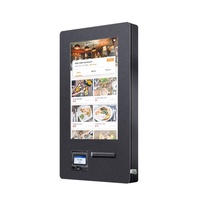 32 "kiosque extérieur de paiement d'individu de commande d'individu de bâti de mur avec l'imprimante thermique, scanner de Code QR