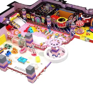 Castelo de infância para crianças, playground interno para crianças, com vários estilos temáticos ilimitados