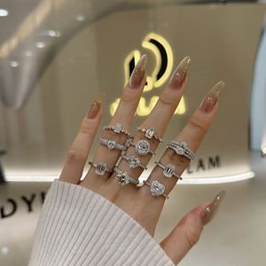 Dylam <b>Smart</b> Jewelry Factory Sterling Silver 5A CZ Marquise Stone 1.0ct D VVS1 Moissanite Main Stone Wedding Engagement <b>Rings</b> - Product Image 2