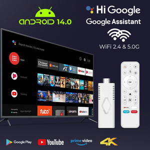 Preço de Fábrica Android 14 <span class=keywords><strong>TV</strong></span> Stick Rockchip RK3518 2GB 16GB Dual WiFi Bluetooth Controle Remoto por Voz Stick de Streaming 4K HDR - Product Image 5