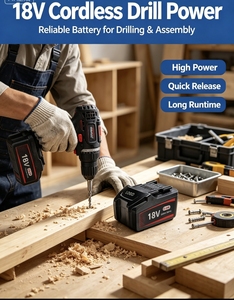 Batterie rechargeable <span class=keywords><strong>18V</strong></span> <span class=keywords><strong>4Ah</strong></span> à semi-conducteurs 72W 21V compatible pleine tension pour <span class=keywords><strong>perceuse</strong></span> <span class=keywords><strong>sans</strong></span> <span class=keywords><strong>fil</strong></span>, meuleuse d'angle, clé à chocs et outils électriques - Product Image 2