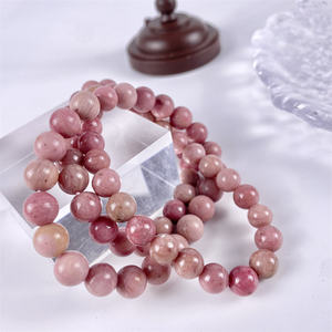 <span class=keywords><strong>Nouvelle</strong></span> Arrivée Produit Perles Polies 8mm Rhodonite Bracelet Bijoux de Guérison pour les Femmes Cadeau de Beauté - Product Image 2