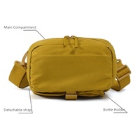 Maßgefertigte Outdoor Ripstop Nylon Umhängetasche mit Flaschenhalter Neue Designs Leichte Wasserabweisende Schultertasche