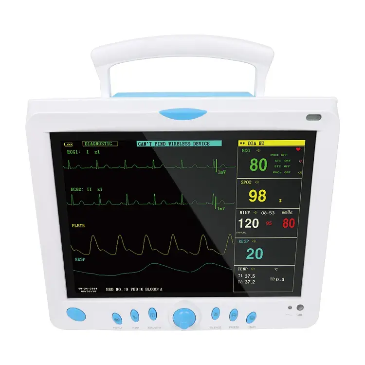 لوازم الشركات المصنعة الطبية CONTEC CMS9000 جهاز مراقبة طبية للمريض متعدد المعلمات علامات حيوية