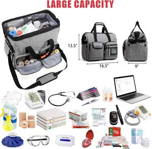 Sac de sport en polyester résistant à l'eau pour les premiers intervenants, les traumatologues, les pompiers, les médecins, les sacs médicaux, les soins à domicile, les secours - Product Image 3