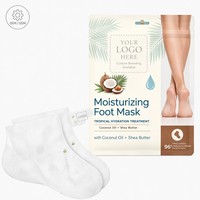 Masque Crème Hydratant pour les Pieds Bathrani en Gros, au Beurre de Coco et de Karité, Chaussettes de Soin Naturelles pour les Pieds, OEM, Marque Privée Personnalisée