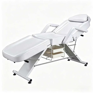 Multi-functional Folding Leather Massage Table Adjustable Curved Design Metal Frame High-Density <b>Sponge</b> for Commercial Beauty - Product Image 3