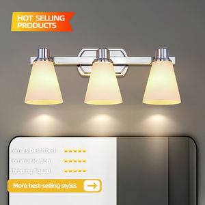 Lámpara de Pared LED Moderna de 3 Luces para Espejo de Baño, de Alta Calidad, con Acabado Cromado, para Sala de Estar - Product Image 3