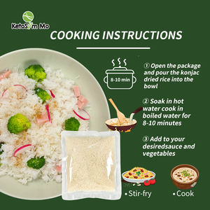 Düşük Kalorili Sağlıklı Yiyecek Shirataki Pirinci Hindistan Cevizli Konjac Kuru Pirinç - Product Image 3