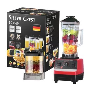 Licuadora de 1500 ml con base de acero inoxidable y 5+ cuchillas, procesador de alimentos multifunción para uso doméstico - Product Image 5