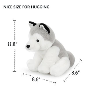 Peluche de <span class=keywords><strong>Perro</strong></span> Husky, Juguete de Peluche Suave y Adorable, Peluche Realista de <span class=keywords><strong>Cachorro</strong></span>, Regalo para Niños, Fabricante de Peluches Personalizados - Product Image 3