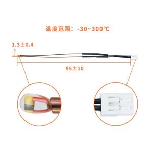 Sensor de temperatura del termistor compatible con <span class=keywords><strong>Bambulab</strong></span> <span class=keywords><strong>X1</strong></span> X1C <span class=keywords><strong>Carbon</strong></span> <span class=keywords><strong>X1</strong></span>-<span class=keywords><strong>Carbon</strong></span> Combo 3D Printer Hotend - Product Image 2