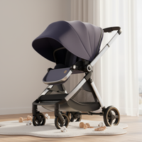 Luxe 3 en 1 bébé siège de voiture poussette ensemble pliable voyage landau et poussette pour Bebes & Coches Para Bebes