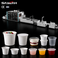 Machine de thermoformage plastique haute vitesse pour la fabrication de gobelets à yaourt, de coupes à dessert et de coupes à sauce en PP
