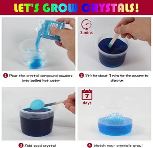 Kit de Terrario de Unicornio de Cristal para Cultivar en Casa, Kit Científico con Luz USB, Unicornio, Castillo, Juguetes Educativos DIY para Niños - Product Image 3