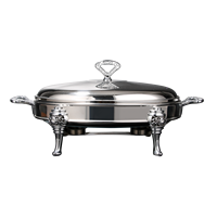 Ensemble de buffet chauffant, comprenant un ensemble de buffet chauffant durable, une marmite isolante pour les buffets et un ensemble de buffet chauffant rond.
