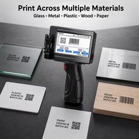 Imprimante jet d'encre portable 12,7 mm à prix abordable pour codes QR, codes-barres, logos, dates d'expiration et numéros de lots – Nouveauté, garantie 6 mois