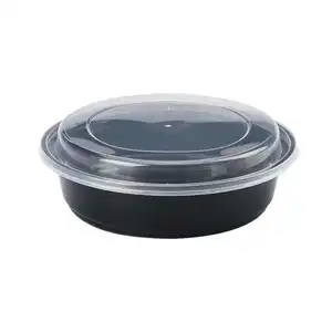 Restaurant Afhaalkom Ronde Voedselverpakking Plastic Container Wegwerp Lunchbox