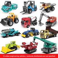 Jouet moulé sous pression en alliage 1:64 certifié GCC/BIS Véhicule d'ingénierie en métal pour le trafic urbain pour enfants Modèle coulissant pour garçons