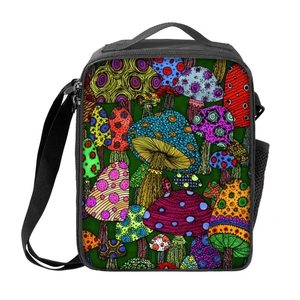 Nuevas bolsas de almuerzo para niños de la escuela sueño mariposa púrpura impresión personalizada almuerzo refrigerador bolsa de gran capacidad mochila a prueba de fugas - Product Image 4