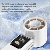 Nouveau ventilateur portable électrique silencieux USB rechargeable 3600 mAh à cinq vitesses pour bureau et voiture – Idéal pour l'été