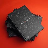 Premium Business Spiralgebundenes Hardcover-Notizbuch A4 A5 A6 mit Anpassbarem Logo für Unternehmens-Werbung Büro-Schreibagenda