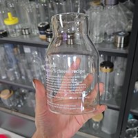 Tasse en verre à café glacé transparent de 650ml en gros Tasse en verre réutilisable résistante à la chaleur pour lait/jus/latte