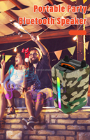 Altavoz de Karaoke BT inalámbrico POTENTE PROFESIONAL de alta calidad DSP, 2 micrófonos de luz estéreo, bajo, altavoz de DJ de fiesta HIFI