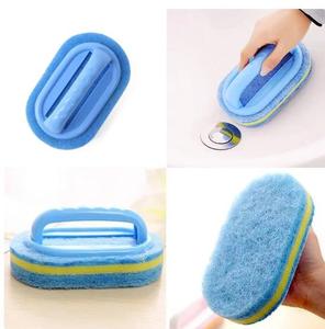 Éponge <span class=keywords><strong>magique</strong></span> pour la cuisine, la salle de bain, éponge <span class=keywords><strong>magique</strong></span> pour nettoyer les murs de verre, brosse de bain avec manche en céramique pour nettoyer les fenêtres - Product Image 6