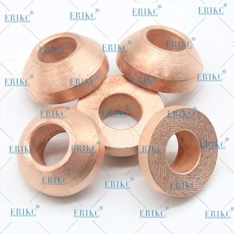 ERIKC 8mm common rail injector nozzle copper washer E1022026 brass shim conical copper gasket washer for Denso