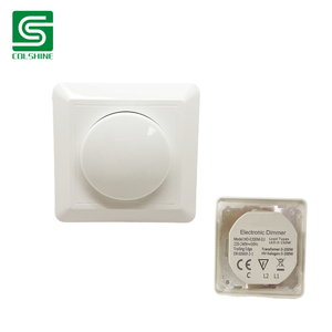 Tường sang trọng <span class=keywords><strong>Dimmer</strong></span> chuyển đổi màu trắng ngà nghệ thuật ngắn gọn dệt chuyển đổi ánh sáng AC 220 ~ 240V quay <span class=keywords><strong>dimmer</strong></span> - Product Image 2