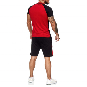 Vente en gros fabricant pakistanais logo personnalisé T-Shirt ensemble court vêtements d'été décontracté blanc col haut de qualité supérieure coton homme Twin ensemble - Product Image 4