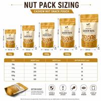 Op maat gemaakte logo cashewnoten ziplock stand-up pouch zak voedselveilige aluminiumfolie mylar snackverpakking