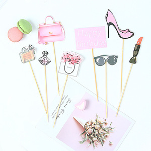 Perfume <span class=keywords><strong>de</strong></span> alta tacones DIY Cupcake Topper dama <span class=keywords><strong>pastel</strong></span> banderas niños cumpleaños <span class=keywords><strong>boda</strong></span> <span class=keywords><strong>de</strong></span> novia fiesta <span class=keywords><strong>de</strong></span> decoración - Product Image 5