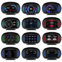 Moderno 5 pulgadas OBD2 GPS HUD Velocímetro inteligente Universal P2 Auto Head-Up Display para todos los coches Respuesta rápida