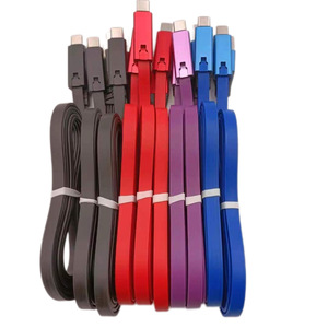 Cable de datos de 1m Micro <span class=keywords><strong>Usb</strong></span> Pvc para teléfono móvil, carga rápida, rojo, negro, azul, morado - Product Image 2