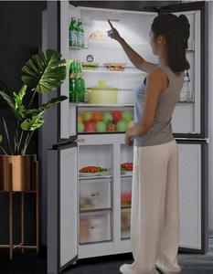 Best 24V 418L French Door <b>Refrigerator</b> Counter Freezers Solar <b>Refrigerators</b> Side-by-Side Household 24V DC 418L French Door Stain - Product Image 4