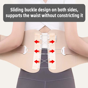 Supporto Lombare Sportivo Ultra Sottile Regolabile a Doppia Trazione, Cintura di Supporto per Schiena e <span class=keywords><strong>Vita</strong></span>, Leggera e Traspirante con Logo - Product Image 6