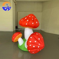 Décorations de scène pour bar, boîte de nuit, jungle, forêt, pâturage, accessoires gonflables, plantes de dessin animé, maison champignon, modèle d'air, impression numérique